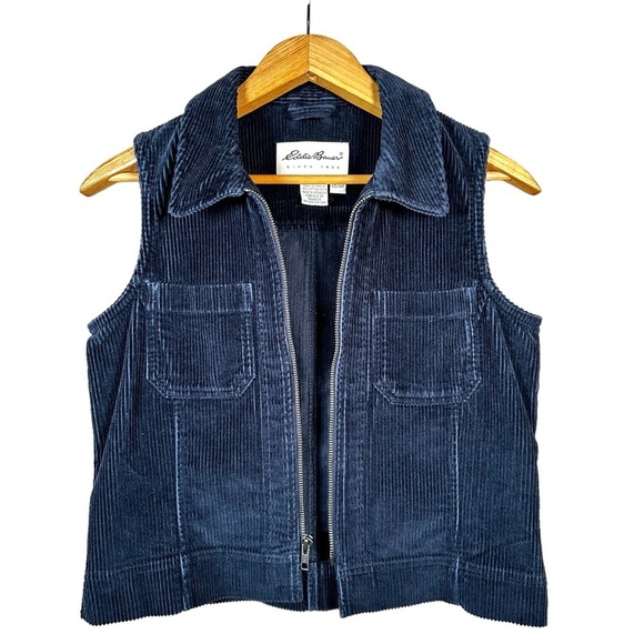 EDDIE BAUER Vintage Corduroy Zip-Up Vest - Picture 4 of 7